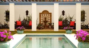 Moroccan patio lantern makes a great table top lamp or can be hung from an iron hook. Exotic Moroccan Patios Add Color And Excitement To Your Home Blog For Design And Architecture