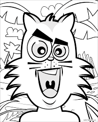 Mad Cat Coloring Page Get Coloring Pages