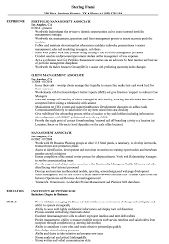 Home » resources » job description templates » investment associate job description we are searching for an investment associate to help us manage our clients' investment portfolios. Management Associate Resume Samples Velvet Jobs