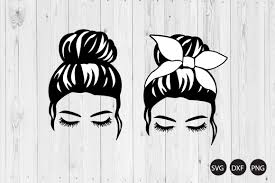 Download Messy Bun Svg Mom Life Svg Messy Hair Svg Crella