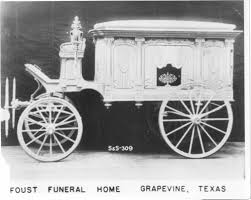 Old Hearse Foust Funeral Home Grapevine Tx Hearse Horse Drawn Cemetery Art