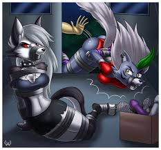 Loona and Roxanne Wolf Fnaf Bondage Sex Toys Furry Tape Gag < Your Cartoon  Porn