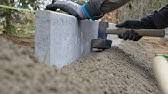 Anschließend werden die steine gesetzt und mit. Mahsteine Setzen Ohne Beton Rasen Mahkante Youtube