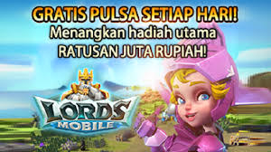 Untuk mendaftar di situs slot online mpo888 sangatlah mudah dan pasti nya gratis. Main Game Dapat Pulsa Gratis Hadiah Ratusan Juta Rupiah Cuma Di Lords Mobile Jurnalapps Co Id