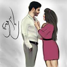 رسومات حب high neck dress fashion neck dress