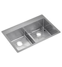 Check spelling or type a new query. Elkay Ectsra33229tbg Crosstown 33 Double Bowl Undermount Drop In Stainless Steel Kitchen Sink With Aqua Divide