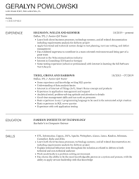 Junior Qa Tester Resume Samples | Velvet Jobs