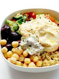 5 Minute Mediterranean Bowl Vegan Meal Prep Recipe Recipe Lunch Recipes Healthy Healthy Lunch Meal Prep Clean Eating Lunch