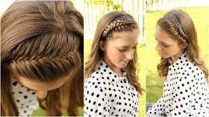 You can part it down the middle and do a french braid on both sides. How To 4 Diy Braided Headbands Braidsandstyles12 Youtube