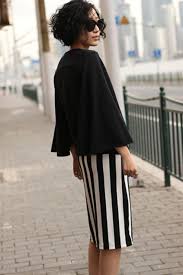 Black And White Vertical Striped Skirt Outfit Black White Vertical Strips Skirt Skirts Fashion Black And White