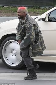 Kanye West Shows Off Rainbow Hairstyle As He Playfully Poses For Photographers Outside His Office Daily Mail Online Kanye only added to this fire when he revealed his urus' modifications late last year.