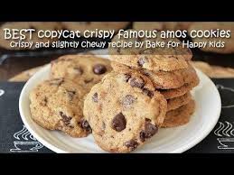 Best Copycat Crispy Famous Amos Chocolate Chips Cookies Shortening Part Two Chocolate Chip Cookies Cookie Recipes Chip Cookies