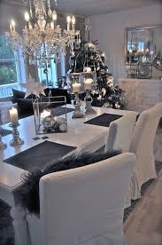 Black And White Dining Table Decor Black And White Ideas To Prepare Your Christmas Table With Images Dining Room Decor Home Decor