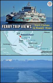 Beautiful Views From Aboard Bc Ferry Salish Orca - Comox To Powell River