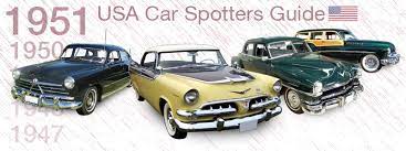 1951 American Car Spotters Guide | USA Vehicle Identification
