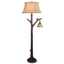 Tree Branch Floor Lamp Glass Lantern Night Light Rustic Cabin Lodge Decor 63 5 781366410220 Ebay