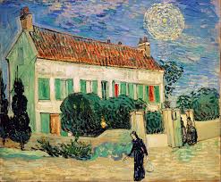 Maison Blanche La Nuit Van Gogh Paintings Vincent Van Gogh Van Gogh Art