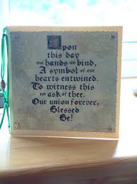 Handfasting Poem Card Wiccan Wedding Handfasting Wedding Blessing