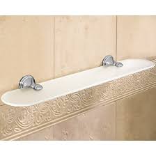 Shop the best chrome bathroom shelves online for your bathroom remodel or renovation. Gedy 7519 60 13 By Nameek S Romance Frosted Glass Bathroom Shelf With Chrome Holder Thebathoutlet
