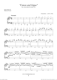 To listen to a piano performance of the canon in d free piano sheet music simply click on the canon in d midi file link below this musical excerpt. Pachelbel Canon In D Sheet Music For Piano Solo Easy Version