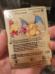 Annual revenue of over $1 billion. Gold 1st First Edition Charizard Pokemon Card Base Set 4 102 Etsy