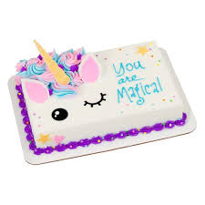 Decopac unicorn creations decoset 1 4 sheet cake. Adorable Unicorn Sweet Shapes Variety Fondant Unicorn Birthday Cake Unicorn Sheet Cake Unicorn Birthday