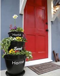 10 Beautiful Pot Design Ideas To Perfect Your Home S Front Porch Front Porch Decorating Porch Decorating Stacked Pots