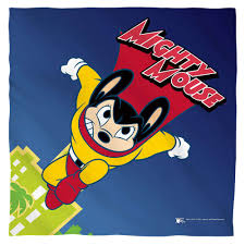 Show me pictures of mighty mouse. Mighty Mouse City Watch Flying Bandana Teeshirtpalace