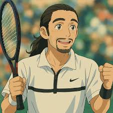 También nos sumamos al mejor estilo Studio Ghibli con nuestros tenistas  nacionales 😅🎾🇨🇱 Entre ellos encontramos al equipo chileno de Copa  Davis, Luis Ayala, Fernanda Labraña, Nicolás Massú, Fernando González,  Macarena Cabrillana,