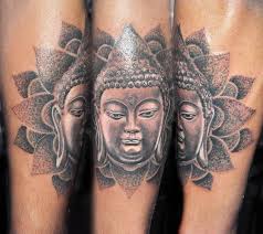 Buddha with dotted mandala...coverup tattoo by Niloy Das