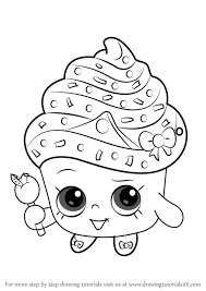 How To Draw Cupcake Queen From Shopkins Drawingtutorials101 Com Shopkin Coloring Pages Shopkins Colouring Pages Shopkins Drawings