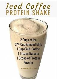 Strawberry Smoothie Recipe In 2020 Iced Coffee Protein Shake Recipe Iced Coffee Protein Shake Protein Shake Recipes