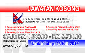 Jawatan Kosong Lembaga Kemajuan Terengganu Tengah Ketengah 15 Februari 2017 Kerja Kosong Lembaga Kemajuan Terengganu Tengah Ketengah Februari 2017 Perm