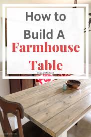 Easy Diy Farmhouse Table How To Build Your Own Diy Farm Table Diy Farmhouse Table Farmhouse Table