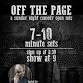 Off The Page Open Mic event in Beaverton, OR