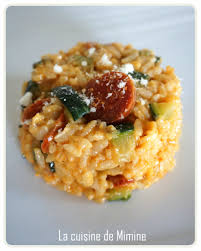 Risotto Cremeux Courgette Chorizo La Cuisine De Mimine