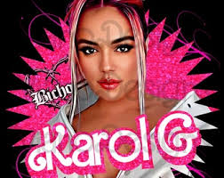 Karol G Png Digital Download File Sublimation, Karol G PNG, Karol G Bichota  PNG, Karol G Dtf, Karol G PNG