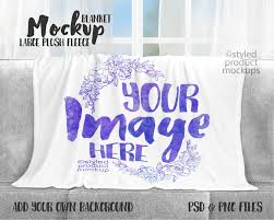 Dye Sublimation Large Plush Fleece Blanket On A Couch Mockup Etsy Blanket Designs Fleece Blanket Blanket