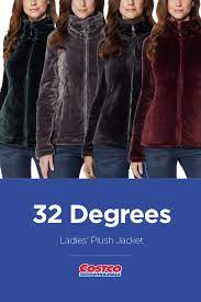 32 Degrees Ladies Plush Jacket Outerwear Women Outerwear Jackets Jackets