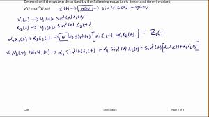 Ece205 Lecture 4 1 System Properties Linearity And Time Invariance Youtube