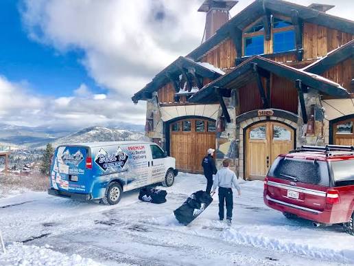 Ski equipment delivery