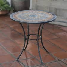 Belham Living Solita Mosaic 30 In Round Outdoor Bistro Table Www Hayneedle Com Bistro Table Outdoor Outdoor Patio Furniture Sets Patio Furnishings