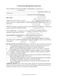 If you want to make your own will, you should carefully consider your wishes and understand your state's requirements for a valid will. Free Construction Management Agreement Free To Print Save Download