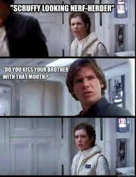 Hans And Leia Meme Funny Star Wars Memes Star Wars Humor Star Wars Memes