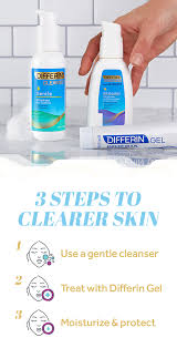 3 Steps To Clearer Skin Differin Gel Acne Treatment At Home Home Remedies For Pimples