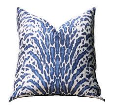 Blue Animal Print Pillow Blue Pillow Cover Modern Blue Throw Blue And Light Gray Blue Pillow Cover Deep Blue Kentucky Blue Animal Print Pillows Blue Pillow Covers Blue Pillows