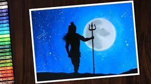 How To Blend Oil Pastel Lord Shiva Easy Drawing With Oil Pastel Step Oil Pastel Art Oil Pastel Drawings Oil Pastel