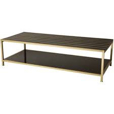 Tv bank board couchtisch sofatisch wohnzimmertisch ablagetisch metall industrial. Luxus Couchtisch Rathbone In Gold Schwarz Gutraum8 Interior