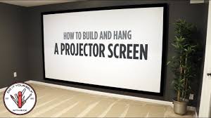 The screen can be taken down and rolled up for easy storage. How To Build And Hang A Projector Screen Diywithrick