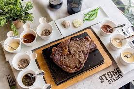 New Restaurant Alert Stoned Steaks Tomas Morato Cook Your Own Steak Or Even Seafood On A 350 Lava Rock Right At Your Table Caitleneleeuy Bookyapp View